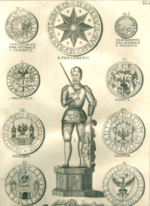 Darstellung des Wappens aus der Geschichte der Kurmark Brandenburg